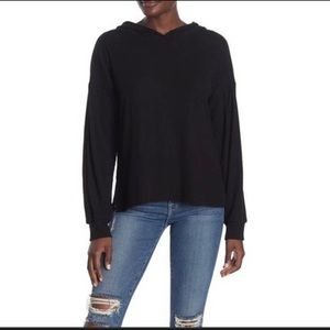 Project Social T Ribbed Hooded Lightweight Sweater SZ M